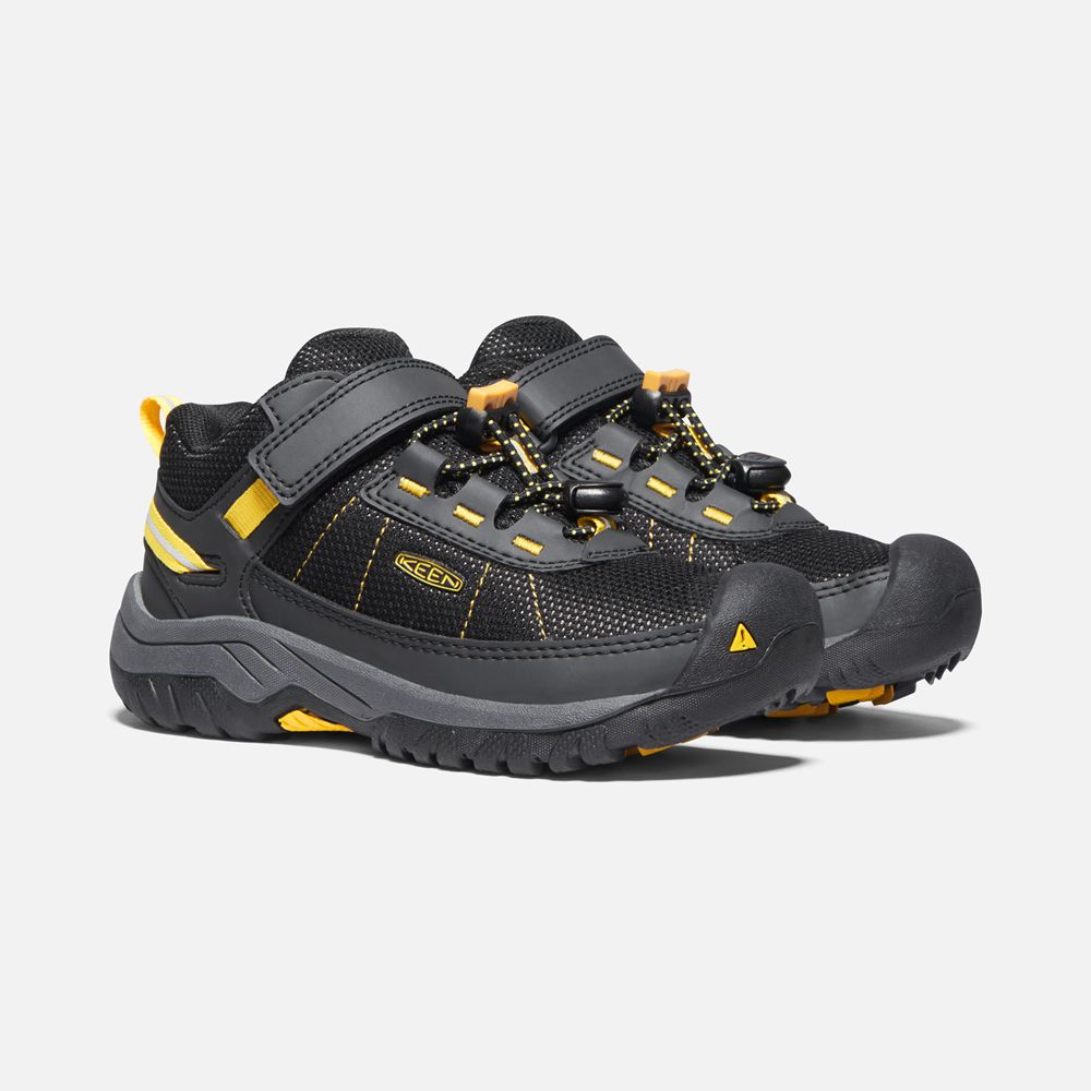 Baskets Keen Enfant Noir/Jaune | Targhee Sport Vent Shoes | ELKIN-4620